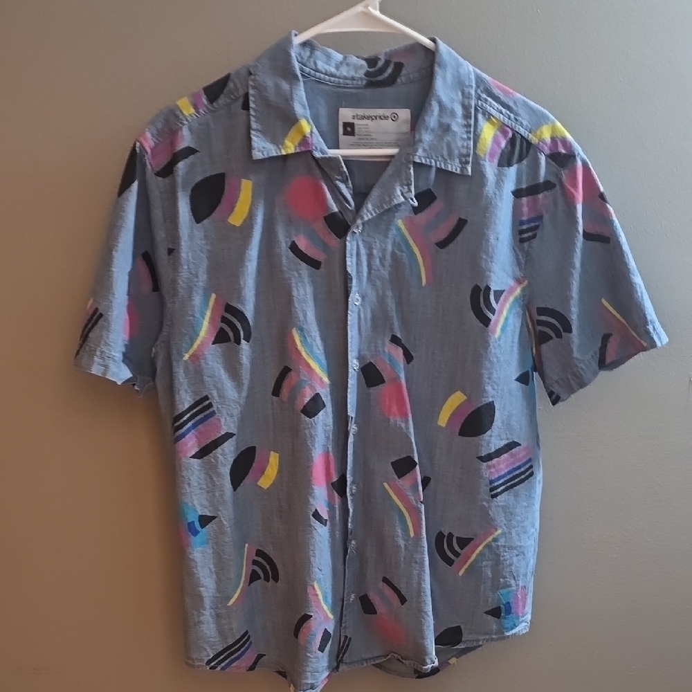 #takepride Unisex Multicolor Patterned Shirt